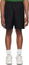 LACOSTE BLACK COLORBLOCK SHORTS