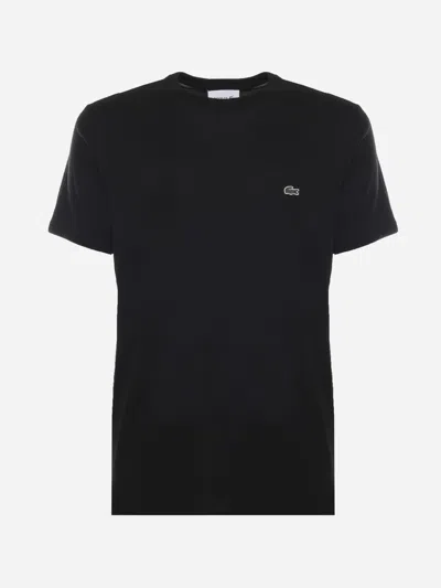 Lacoste Black Cotton Jersey T-shirt