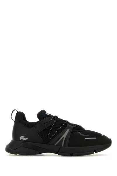 LACOSTE LACOSTE BLACK FABRIC L003 SNEAKERS