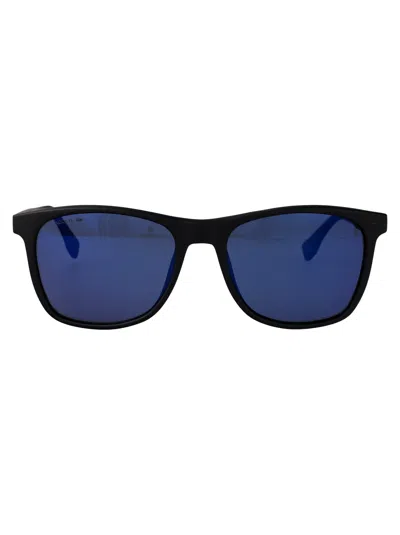 LACOSTE LACOSTE BLACK MATTE ACETATE SUNGLASSES