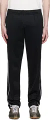 Lacoste Black Paris Piqué Sweatpants In Black