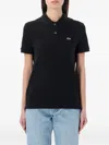 Lacoste Classic Cotton Polo Shirt In Black