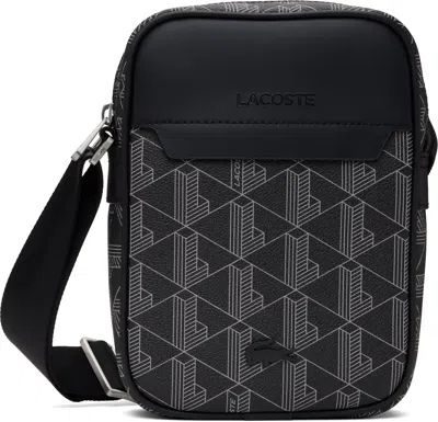 Lacoste Black 'the Blend' Bag In Palm Green