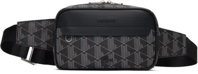 Lacoste Logo-debossed Belt Bag In Black