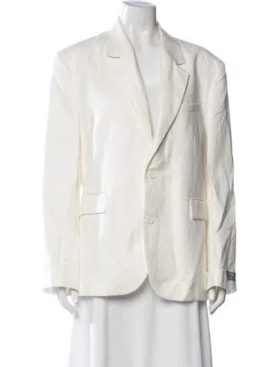Pre-owned Lacoste Blazer In White