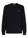 LACOSTE BLENDED COTTON KNIT WITH LOGO PATCH