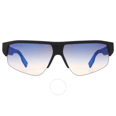 Lacoste Blue Gradient Browline Men's Sunglasses L6003s 002 62 In Black / Blue