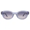 Lacoste Blue Gradient Oval Ladies Sunglasses L6024s 400 52 In Purple