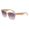 Lacoste Blue Gradient Square Ladies Sunglasses L6022s 662 54
