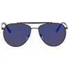 Lacoste Blue Pilot Unisex Sunglasses L177s 001 57 In Blue