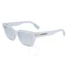 Lacoste Blue Rectangular Ladies Sunglasses L6002s 970 53