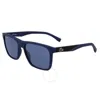 Lacoste Blue Acetate Sunglasses In Blue