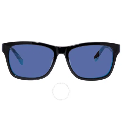 Lacoste Blue Square Unisex Sunglasses L683s 002 55 In Black / Blue