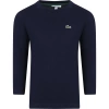 LACOSTE BLUE T-SHIRT FOR BOY WITH CROCODILE