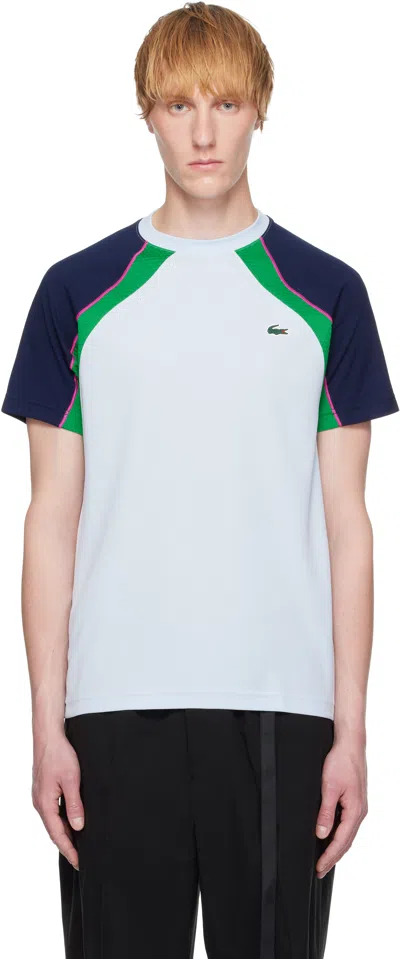 Lacoste Blue Ultra Dry Colorblock Tennis T-shirt