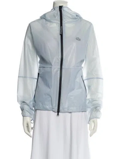 Pre-owned Lacoste Bomber Jacket In Blue