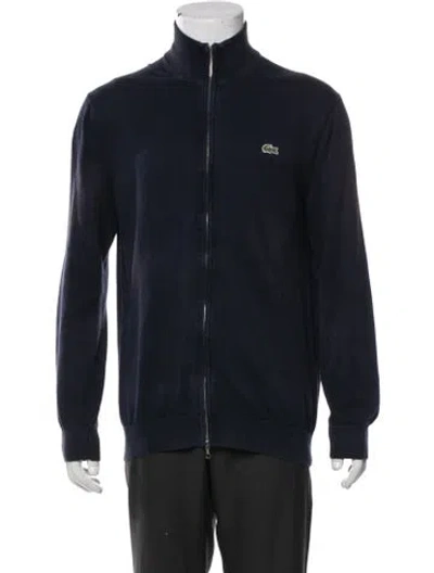 Pre-owned Lacoste Bomber Jacket In Blue