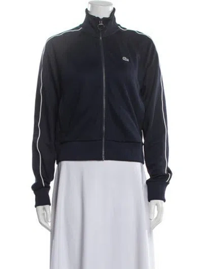 Pre-owned Lacoste Bomber Jacket In Blue