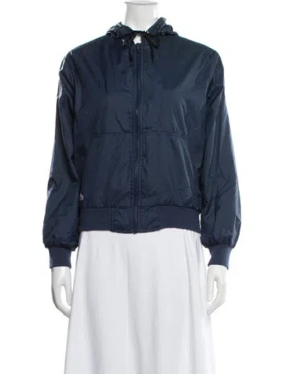 Pre-owned Lacoste Bomber Jacket In Blue