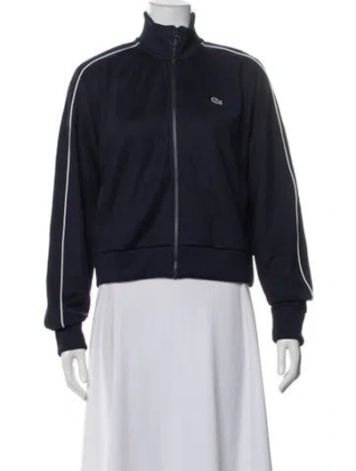 Pre-owned Lacoste Bomber Jacket W/ Tags In Blue