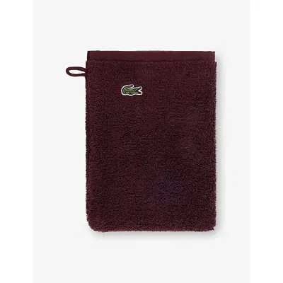 Lacoste Bordeaux Le Croco Cotton In Burgundy