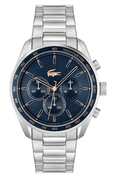 Lacoste Boston Chronograph Bracelet Watch, 42mm In Navy