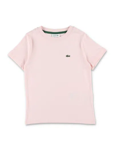 Lacoste Boy's Cotton T-shirt In Rosa