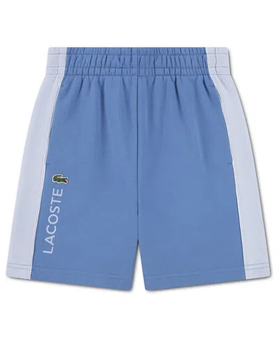 Lacoste Kids' Boys' 10-16 Color-blocked Logo Detail Shorts In Blue