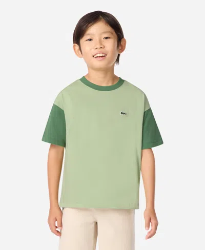 Lacoste Kids' Boys' 10-16 Crewneck T-shirt In Green
