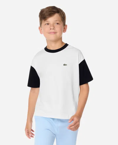 Lacoste Kids' Boys' 10-16 Crewneck T-shirt In White