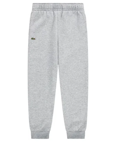 Lacoste Boys' 10-16 Core Fleece Pants In Argent Chine Heather