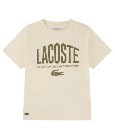 Lacoste Kids' Boys' 10-16 Short-sleeve Graphic T-shirt In Pink