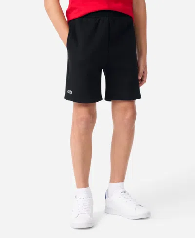 Lacoste Kids' Boys' 8-18 Core Fleece Shorts In Black