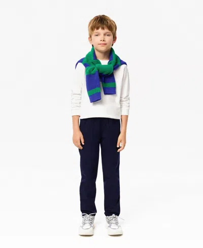 Lacoste Kids' Boys' 8-18 Stretch Twill Pants In White