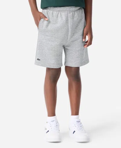 Lacoste Kids' Boys' 8-18 Core Fleece Shorts In Gray