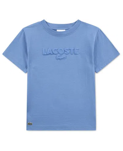 Lacoste Kids' Boys 8-20 Debossed T-shirt In Blue