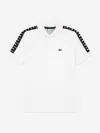 Lacoste Boys Carbonised Interlock Polo Shirt In White