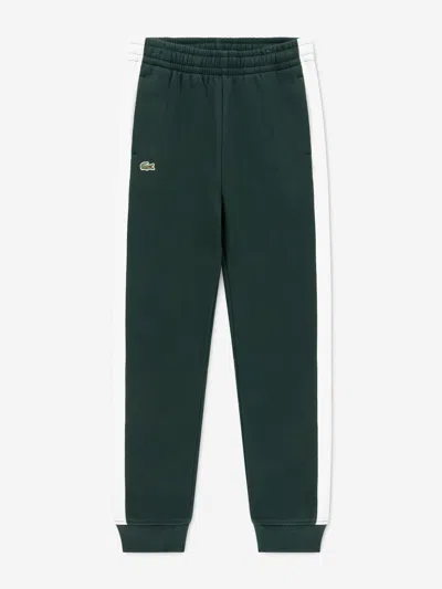 Lacoste Babies'  Boys Colourblock Joggers In Green