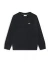 Lacoste Boys' Core Fleece Crewneck Sweatshirt - Little Kid, Big Kid In Black
