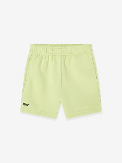 Lacoste Kids'  Boys Core Fleece Shorts In Green