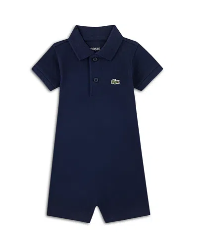 Lacoste Boys' Core Polo Romper - Baby In Blue