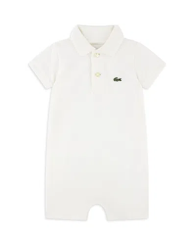 Lacoste Boys' Core Polo Romper - Baby In White