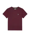 Lacoste Boys' Core Tee - Little Kid, Big Kid In Burgundy