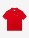 Lacoste Baby Boys Short Sleeve Classic Pique Polo Shirt In Red