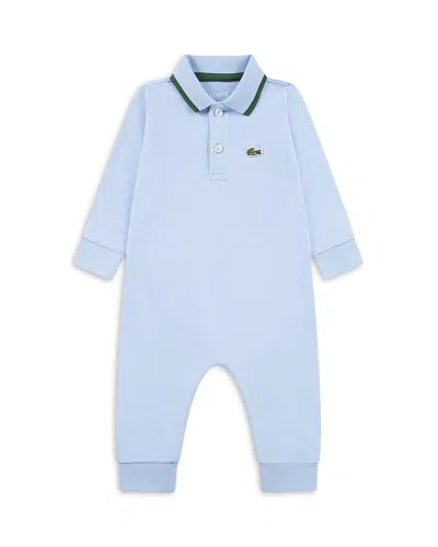 Lacoste Boys' Footless Pique Coverall - Baby In Blue