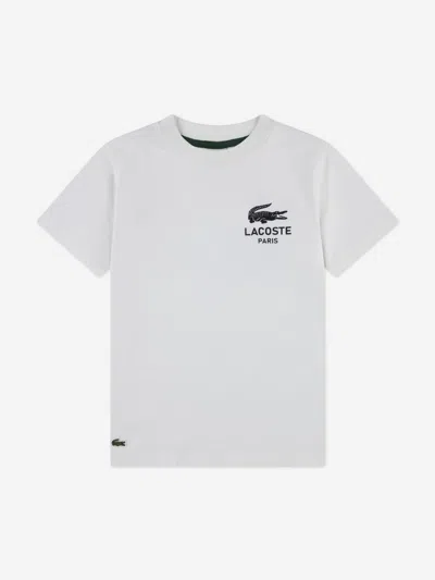 Lacoste Babies'  Boys Graphic Core T-shirt In Gray