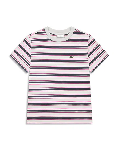 Lacoste Boys' Icon Striped Tee - Big Kid In Multi