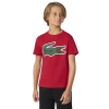 Lacoste Boys   Sport Rogue T-shirt In Red