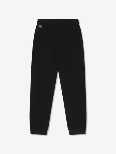 Lacoste Babies' Boys Teen Black Organic Cotton Joggers
