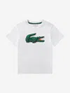 Lacoste Boys Logo T-shirt In Animal Print